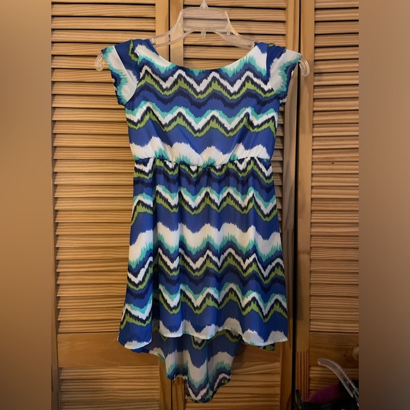 Sequin Hearts teal dress size 7 girls - Picture 2 of 3